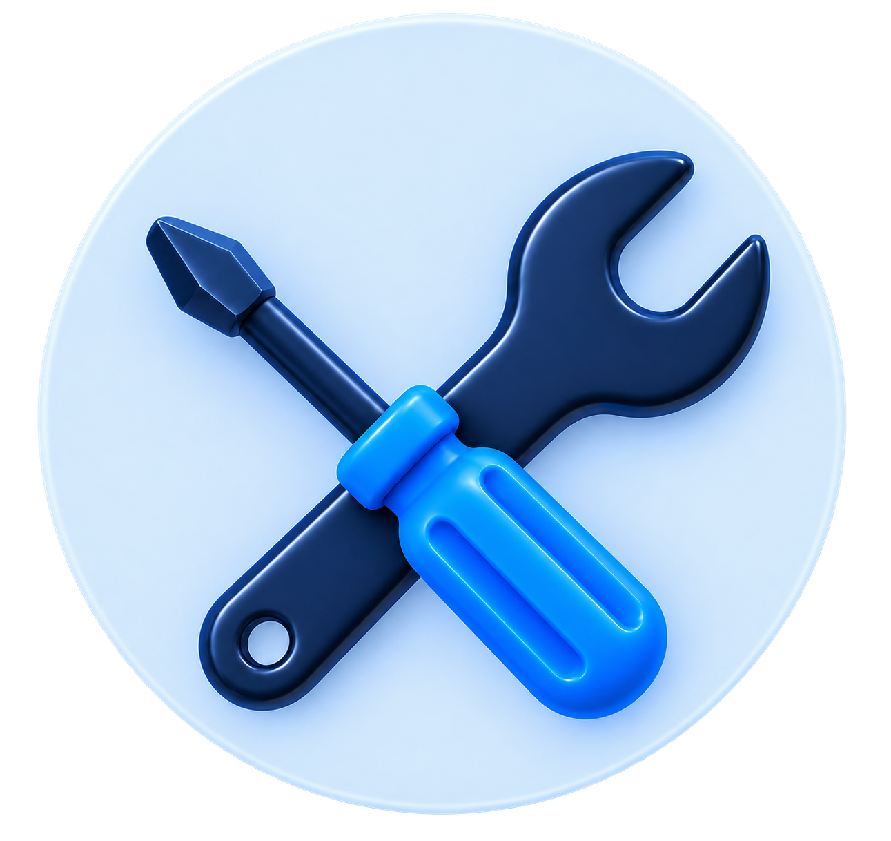 Security camera and tools representing expert installation